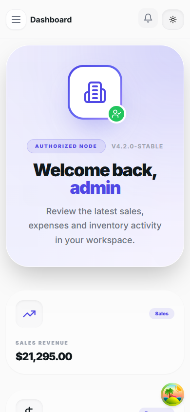 swiki Dashboard phone interface
